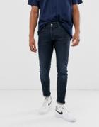 Armani Exchange J14 Stretch Skinny Fit Jeans In Dark Wash