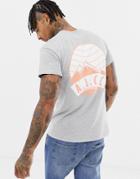 Abz London Alpine Back Print T-shirt - Gray