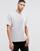 Asos Oversized T-shirt In Gray Marl - Gray Marl