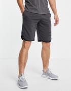 Under Armour Training Rival Terry Shorts In Gray-grey