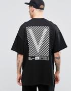 Vision Air Utility T-shirt With Dropped Shoulders - Black