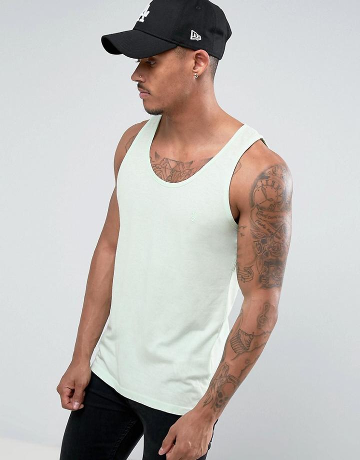 Soul Star Burn Out Tank - Green