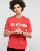 Love Moschino Logo T-shirt - Red