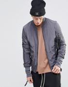 Sixth June Bomber Jacket With Detachable Straps - Gray