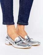 Raid Haven Silver Loafers - Silver