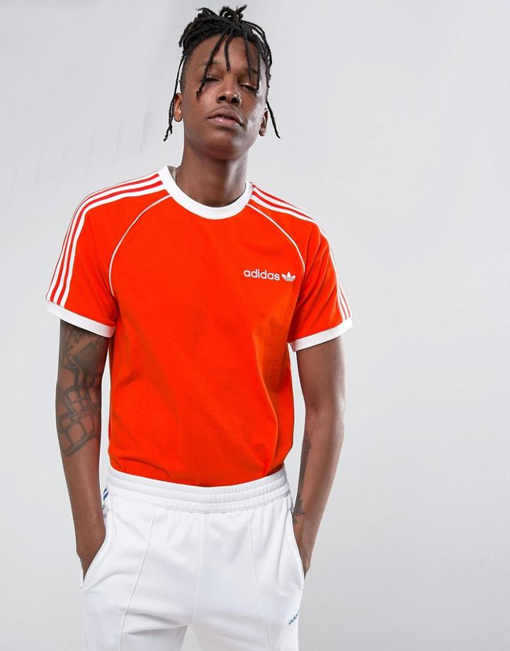 Adidas Originals Osaka California T-shirt In Orange Cv8952 - Orange