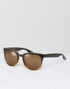 Raen Vista Square Sunglasses In Rye - Brown