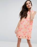 Clover Canyon Floral Jacquard Dress - Pink