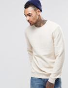 Asos Reverse Loopback Sweatshirt - White Cap Gray