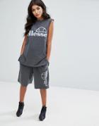 Ellesse Relaxed Basketball Shorts With Logo Co-ord - Gray