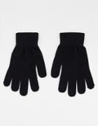 Boardmans Knitted Gloves In Black
