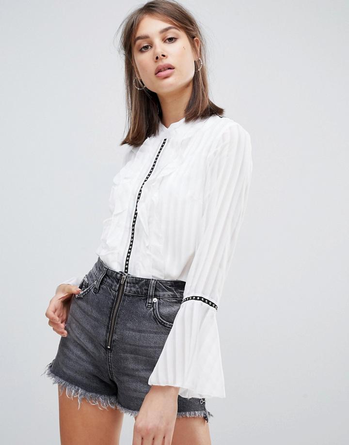 Religion Temper Shirt With Ladder Detail - Multi