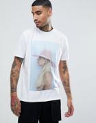 Asos Lady Gaga Relaxed Band T-shirt - White