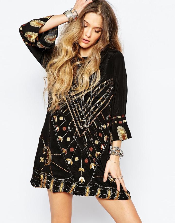 Jen's Pirate Booty Black Magic Mini Dress - Obsidian