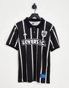 Lover's Fc Pinstripe Jersey T-shirt In Black