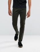 Lee Luke Skinny Fit Cord Pants - Green