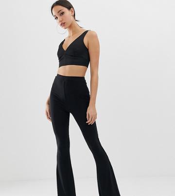 Fashionkilla Tall Flared Pants - Black