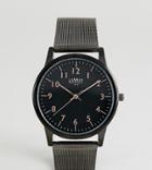 Limit Mesh Watch In Black Exclusive To Asos 38mm - Black
