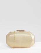 Chi Chi London Octagonal Clutch Bag In Gold - Gold
