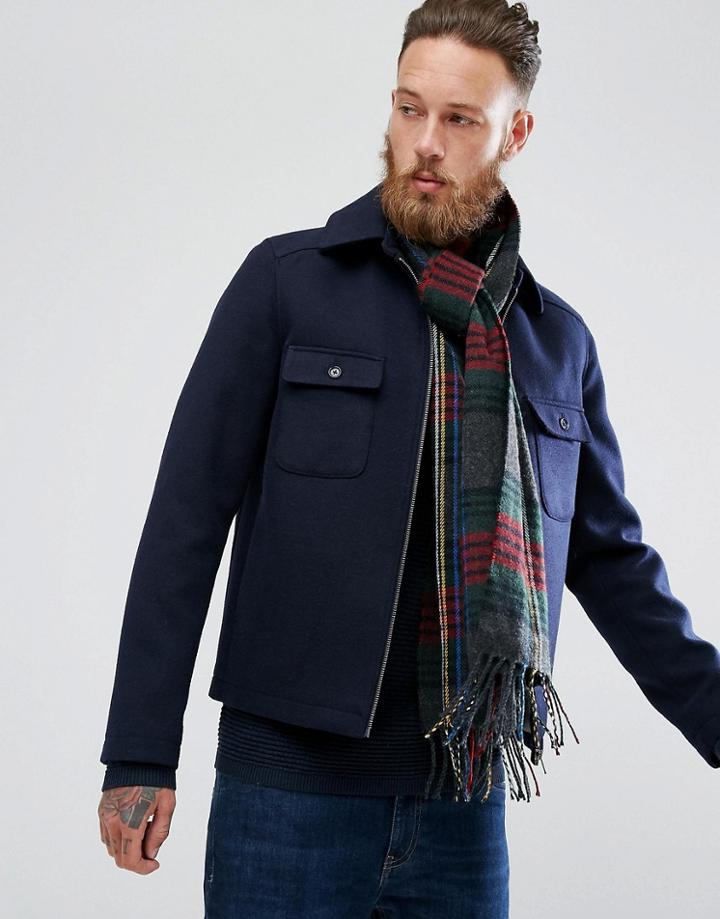 Boardmans Burt Check Scarf - Red