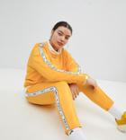 Puma Exclusive To Asos Plus Taped Side Stripe Track Pants In Yellow - Yellow