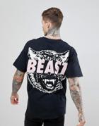 Hnr Ldn Beast Back Print T-shirt - Black