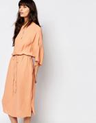 Just Female Ruchi Midi Dress - Orange
