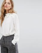 Suncoo Pussy Side Bow Blouse - White