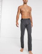 Brave Soul Lounge Sweatpants With Logo Waistband In Gray-grey
