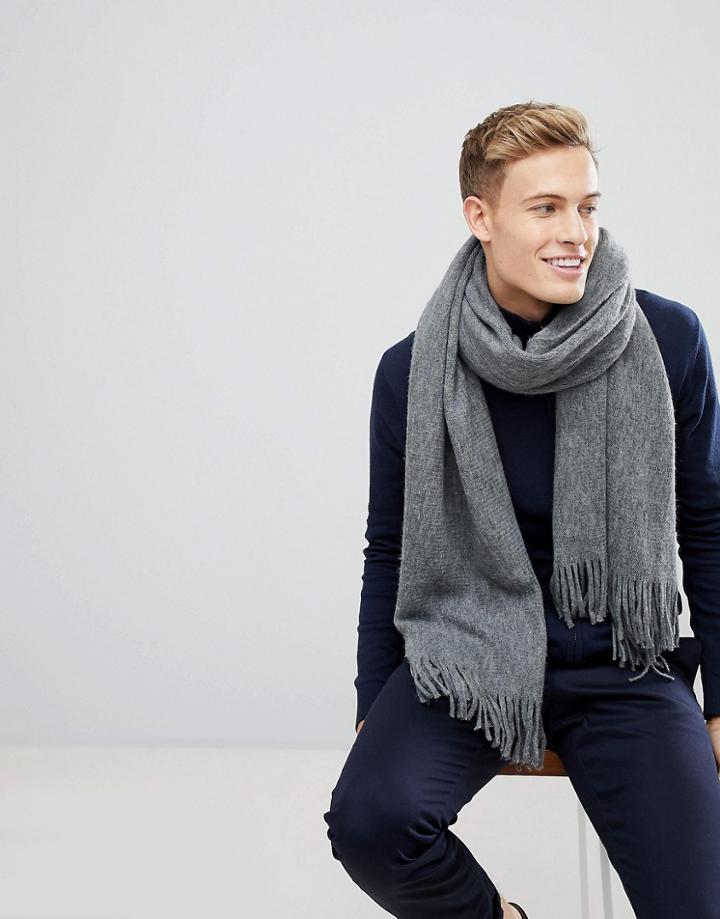 Esprit Scarf In Gray With Soft Touch - Gray