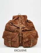 Reclaimed Vintage Oversized Military Backpack - Green