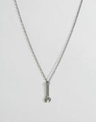 Rebel Heritage Spanner Necklace In Silver - Silver