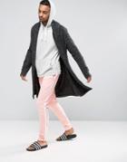 Asos Loungewear Skinny Jogger In Pink With Side Stripe - Pink