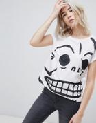 Cheap Monday Have Huge Skull T-shirt - White