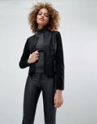 Only Hope Kim Faux Leather Jacket - Black