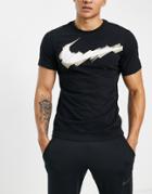 Nike Training Dri-fit Swoosh Logo T-shirt In Black