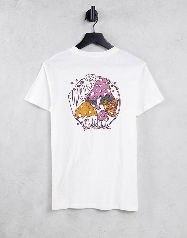 Vans Capped Back Print T-shirt In White