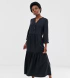 Noisy May Petite Smock Maxi Dress - Black