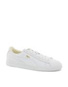 Puma Basket Classic Leather Sneakers - White