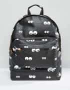 Mi-pac Eyes Backpack Black - Black