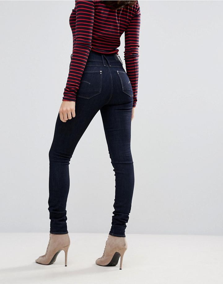 G-star Lynn Binsk High Rise Superstretch Skinny Jeans - Black