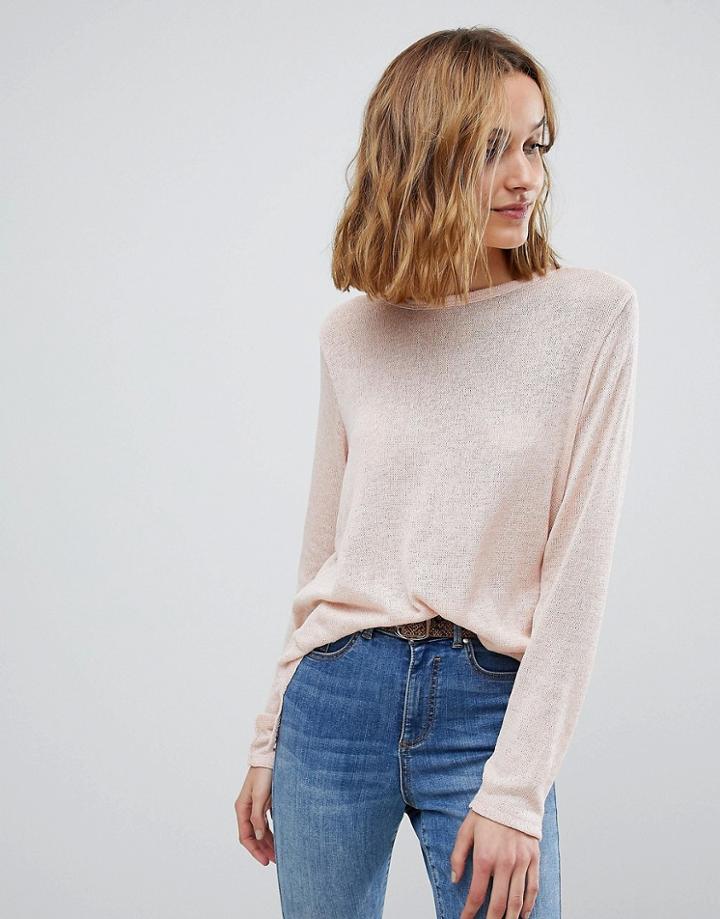 Vero Moda Long Sleeve Sweater - Pink