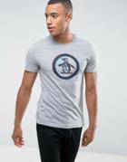 Original Penguin 3d Circle Logo T-shirt - Gray