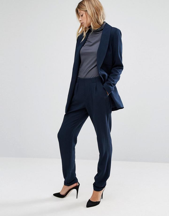 Vero Moda Tailored Peg Pants - Navy