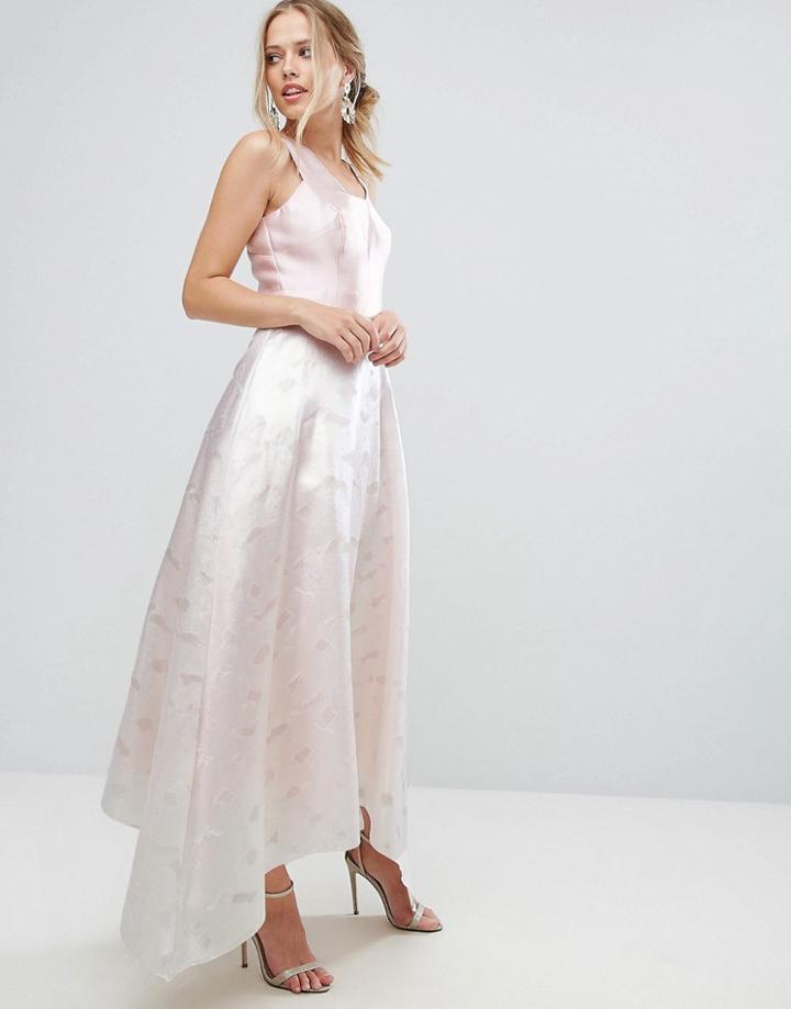Coast Pearl Metallic Full Dress - Pink