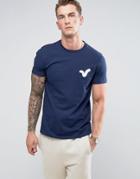 Voi Jeans Applique Swirl Logo T-shirt - Blue
