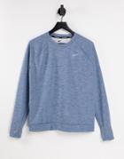 Nike Running Pacer Long Sleeve Top In Blue Heather-blues