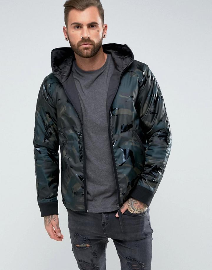 G-star Strett Padded Hdd Overshirt Jacket - Black