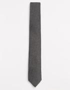 Noose & Monkey Peppered Tie - Black