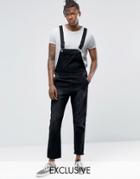 Liquor & Poker Overalls Washed Black - Black